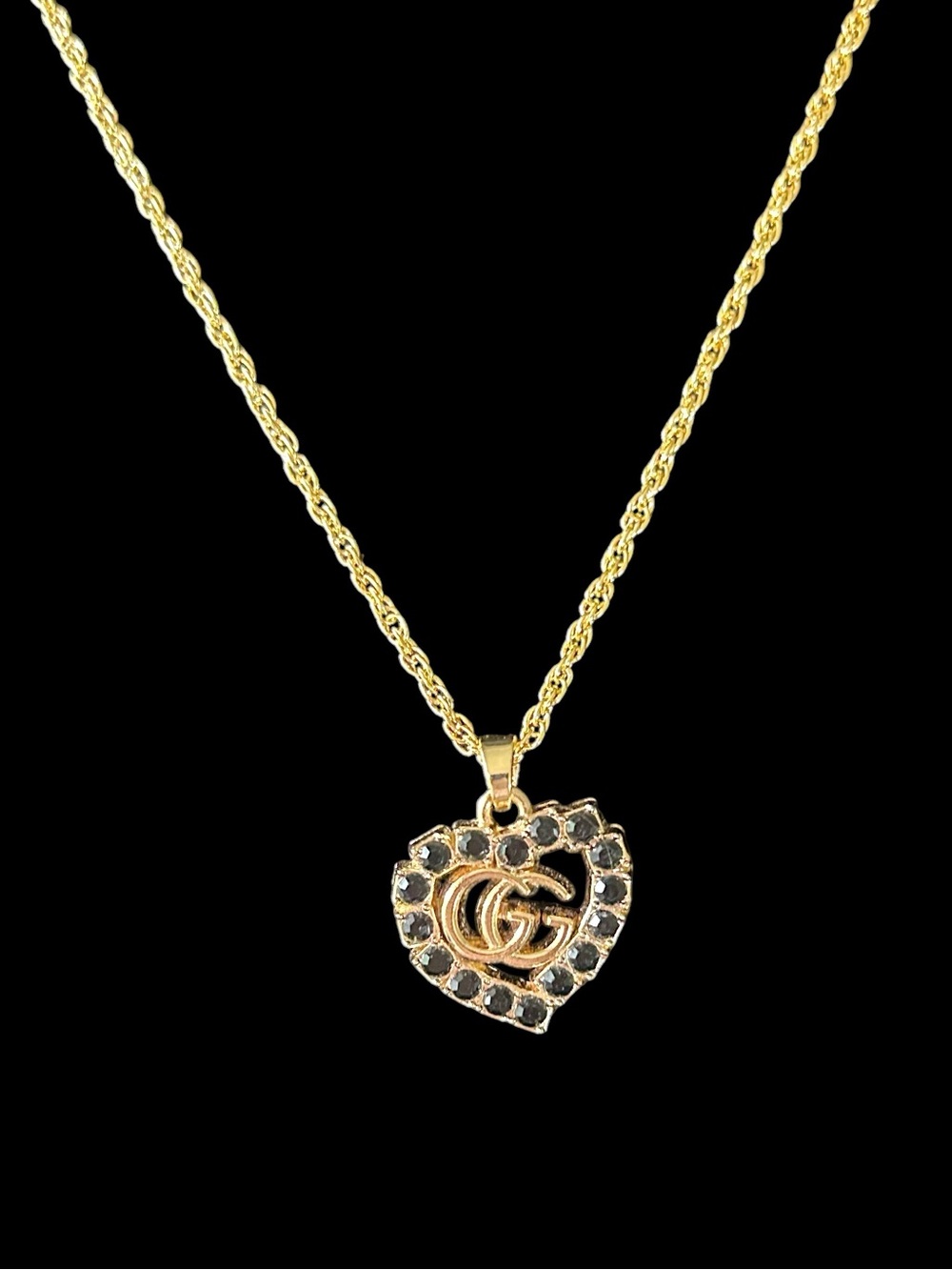 Gucci Heart GG Necklace